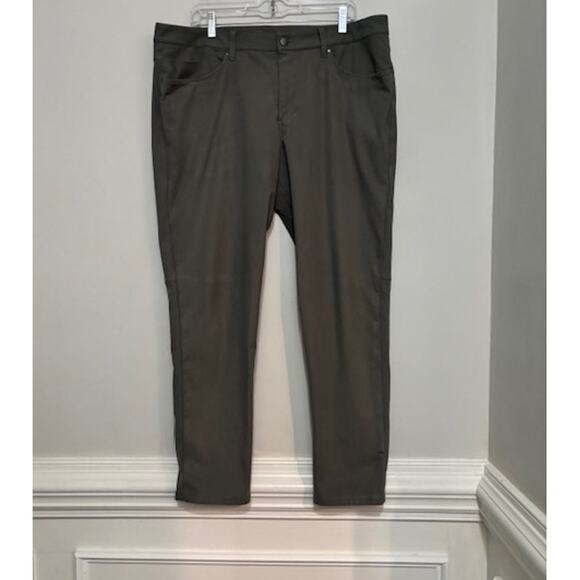 Lululemon ABC Pant Slim Fit Men’s Size 38 Style# M5AD9S Olive Green - Picture 1 of 9